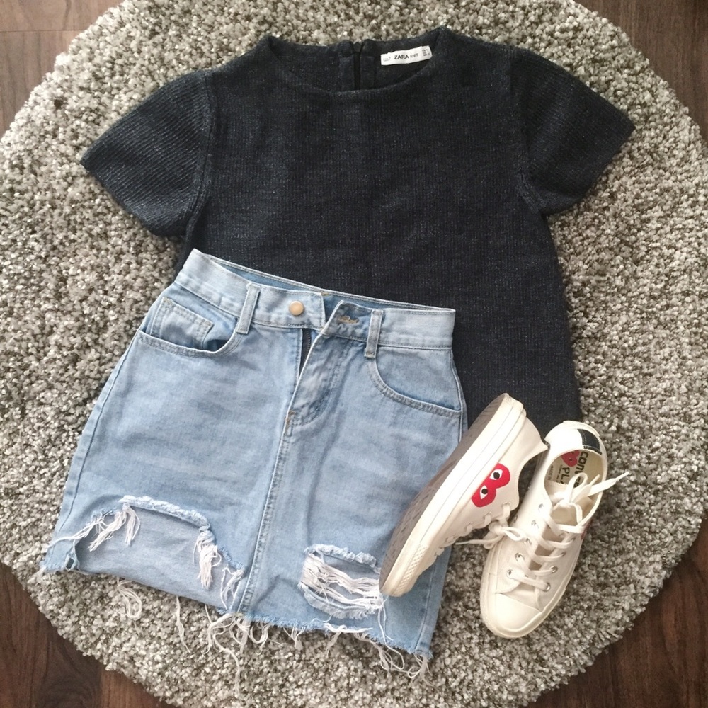 Zara Short Sleeves Sweater